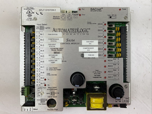 AUTOMATED LOGIC S6104 CONTROL MODULE 24VAC 50-60HZ 20VA 0.83A