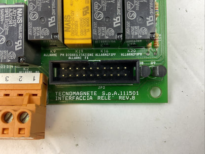 TECNOMAGNETE S.P.A. 111501 INTERFACCIA RELAY CIRCUIT BOARD