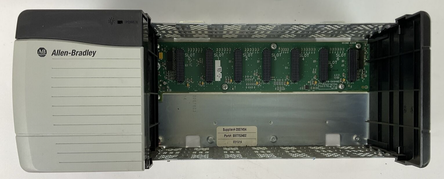 ALLEN BRADLEY 1756-PA72 SER C AC POWER SUPPLY 1756-A7 7 SLOT CHASIS SER B