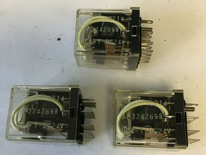 ARROW-M HC4-Y-DC24V RELAY 24VDC 5A 1/10HP 125,250VAC 3A30VDC***LOTOF3***