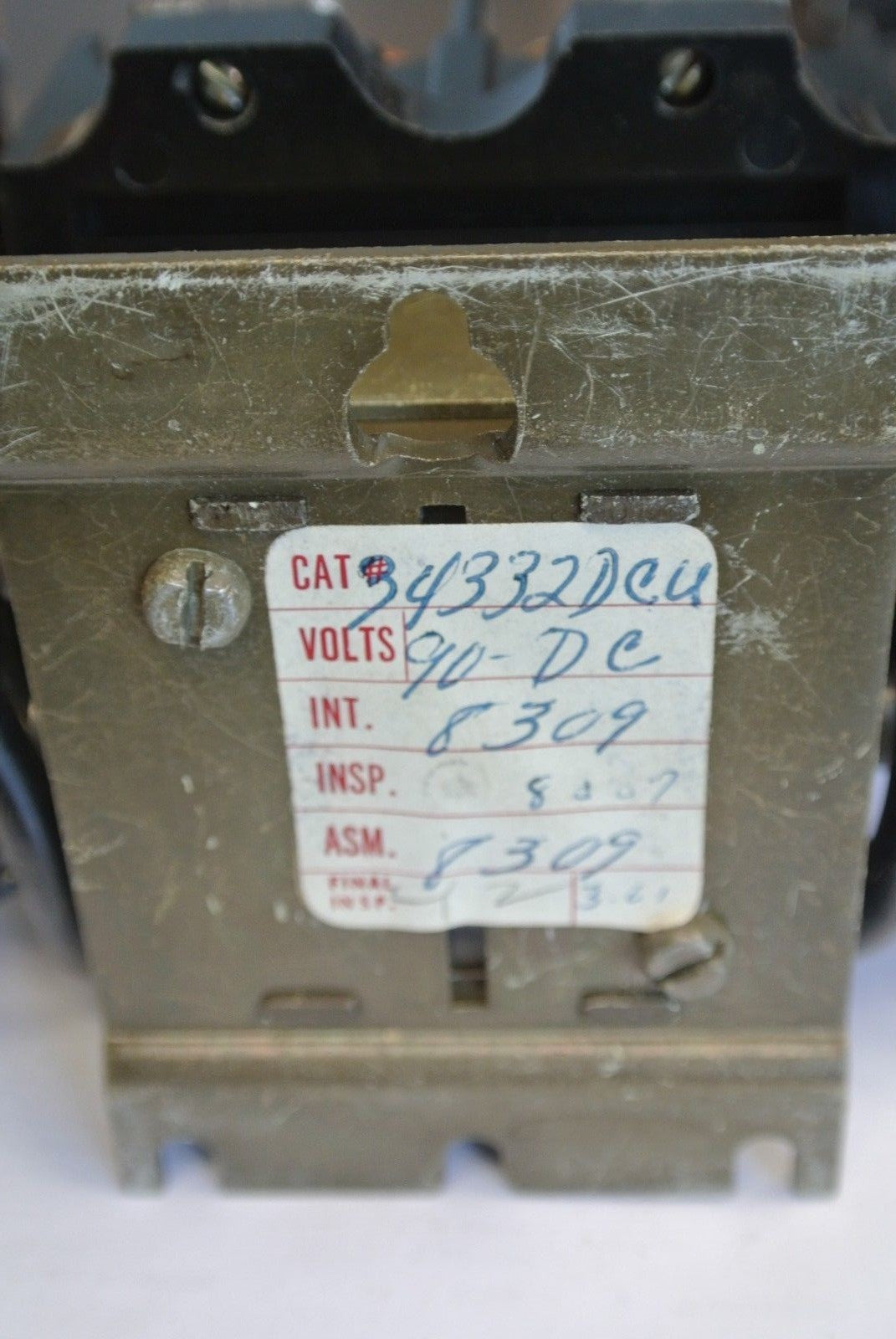 ARROW HART / AH& H 34332-DCU CONTACTOR 90VDC - NEW SURPLUS