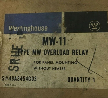 WESTINGHOUSE MW-11 OVERLOAD RELAY W/O HEATER