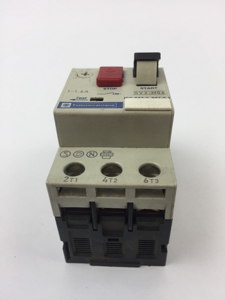 TELEMECANIQUE GV2-MO6  MOTOR CIRCUIT BREAKER 1-1.6 A