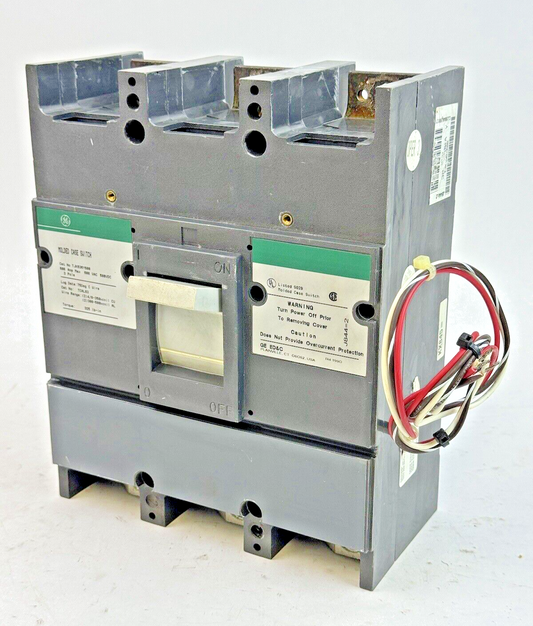 GE - TJK636Y600 - MOLDED CASE SWITCH W/ AUXILIARY SWITCH- 3 POLE/600VAC/600A