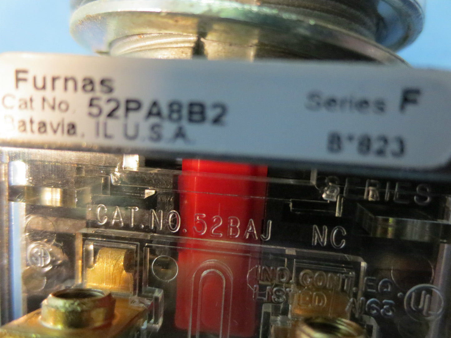 FURNAS / SIEMENS 52PA8B2 PUSH BUTTON, RED, Ser. F