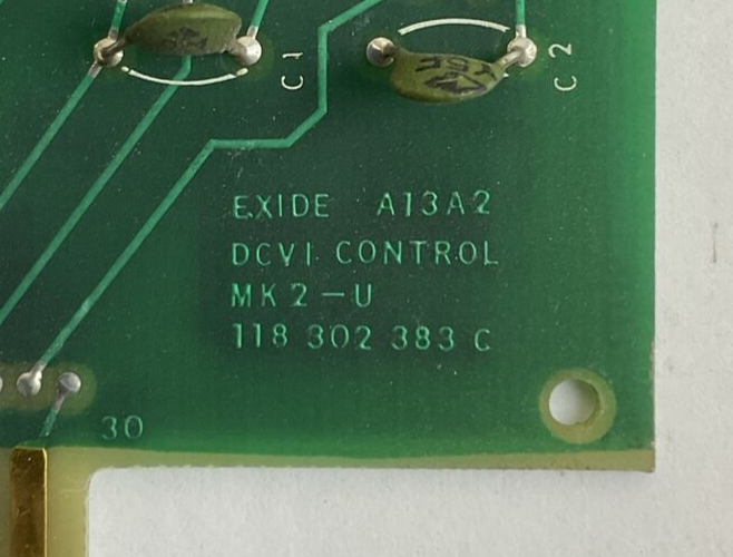 EXIDE A13A2 DCVI CONTROL MK 2-U 118 302 383 C CIRCUIT BOARD