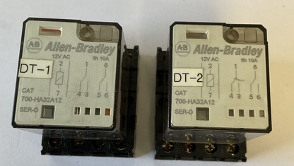 ALLEN BRADLEY 700-HA32A12 RELAY SER.D 12VAC 10A****LOTOF2****