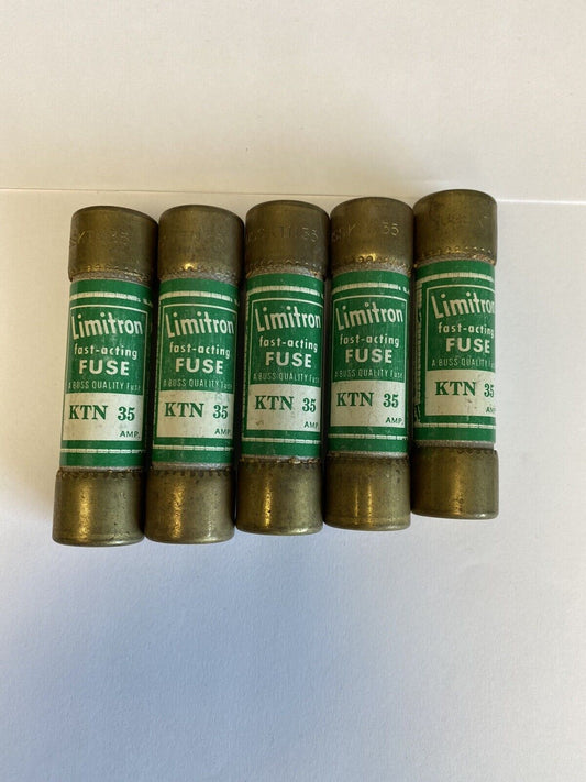 Bussmann Limitron KTN35 35A 250V Fuse "Lot of 5"