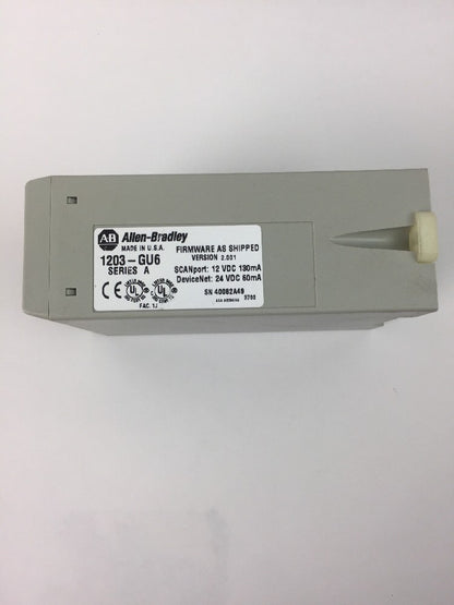 ALLEN BRADLEY 1203-GU6 SER A FIRMWARE AS SHIPPED VERSION 2.001 DEVICENET 24VDC