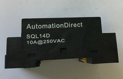 AUTOMATIONDIRECT SQL14D RELAY SOCKET BASE 10A@250VAC ***(LOTOF7)***