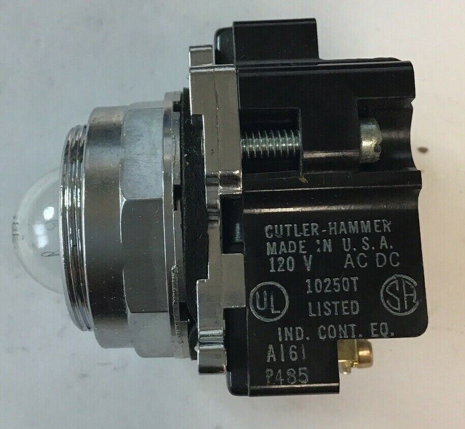 CUTLER HAMMER 1050T471 ILLUMINATED PUSH BUTTON OPERATOR W/O COLORED LENS