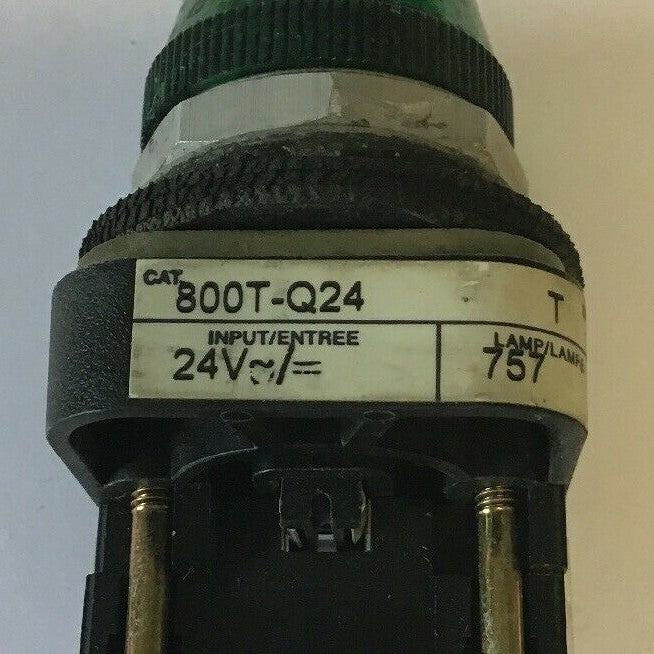 ALLEN BRADLEY 800T-Q24 GREEN LENS 30MM PILOT LIGHT 24VAC/DC SERIES T*(LOTOF4)*