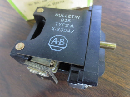 ALLEN-BRADLEY X-33547 L.H. OVERLOAD RELAY for BUL. 609 SIZE 0 & 1 - NEW SURPLUS
