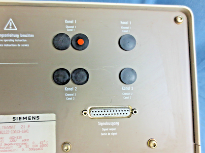 SIEMENS ULTRAMAT 21P - 7MB1122-1DA13-1BA1 - CO GAS ANALYZER - 120V , 60 HZ