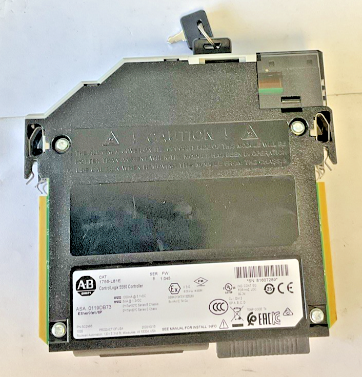 ALLEN BRADLEY1756-L81E CONTROLLOGIX 5580 CONTROLLER SER.B FW:1.045