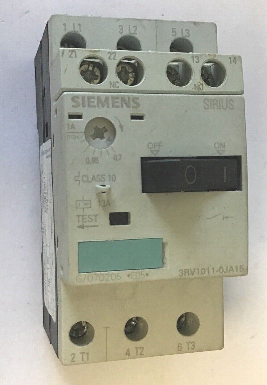 SIEMENS 3RV1011-0JA15 CIRCUIT BREAKER 13A 600V