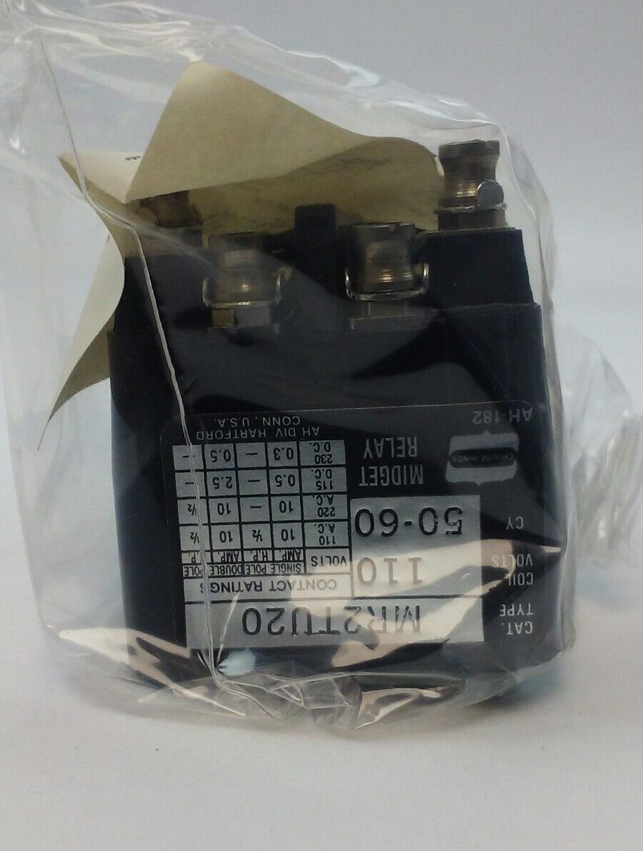 ARROW HART MR RELAY MR2TU20 2 POLE 110VAC 50/60HZ