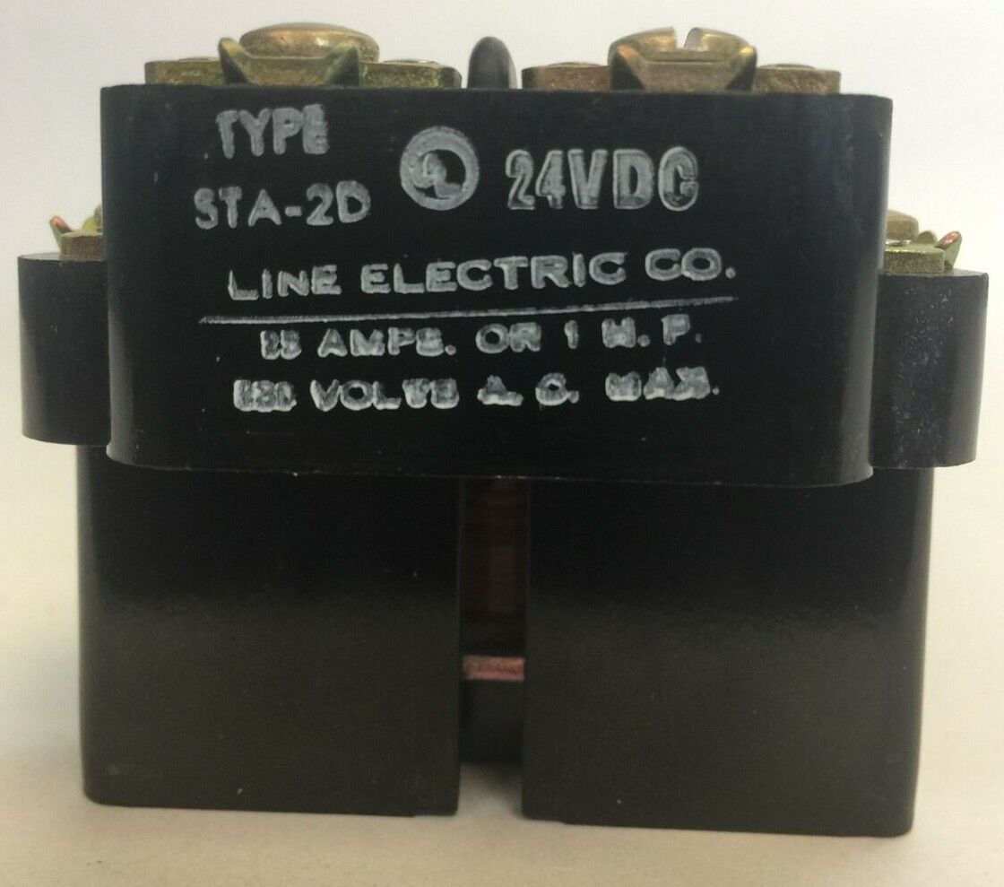 LINE ELECTRIC STA-2D RELAY 25AMP 1HP 24VDC