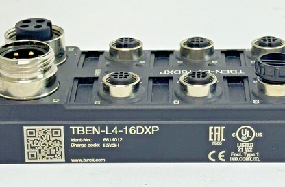 TURCK - TBEN-L4-16DXP F/W 3.1.2.0 COMPACT MULTIPROTOCOL I/O MODULE FOR ETHERNET