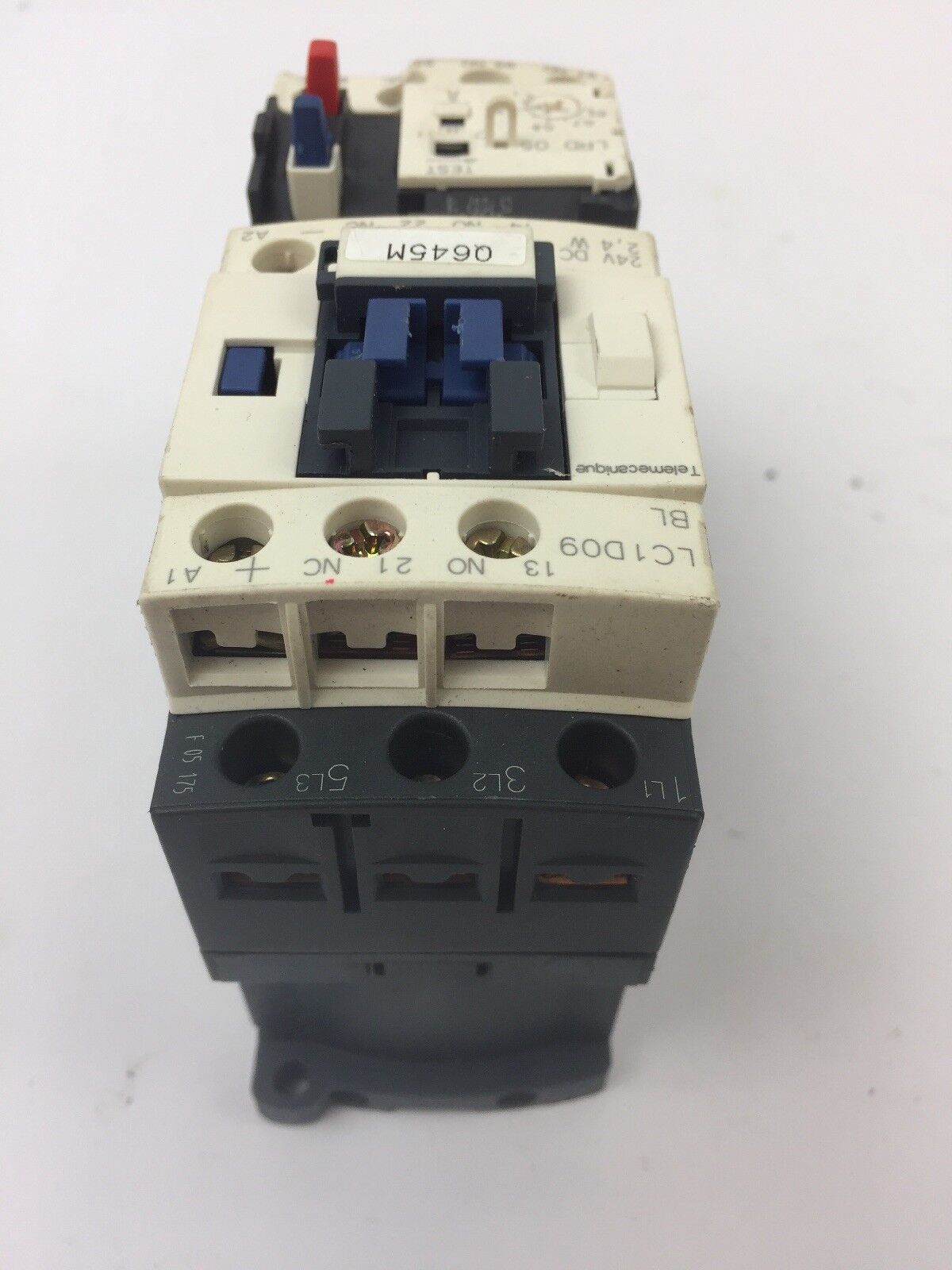 TELEMECANIQUE LC1D09BL CONTACTOR LRD05 OVERLOAD RELAY LAD4TBDL 24V