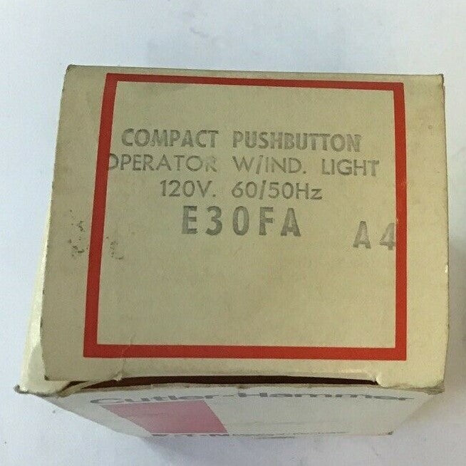 CUTLER-HAMMER E30FA COMPACT PUSHBUTTON W/INDICATOR LIGHT 120V 60/50HZ