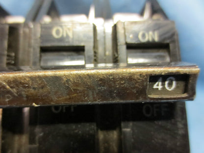 GENERAL ELECTRIC GE THQC32040 CU-AL 40A COMMON TRIP CIRCUIT BREAKER