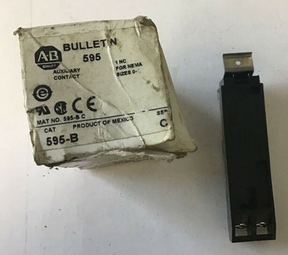ALLEN BRADLEY 595-B AUXILIARY CONTACT SER.C HEAVY DUTY 600VAC