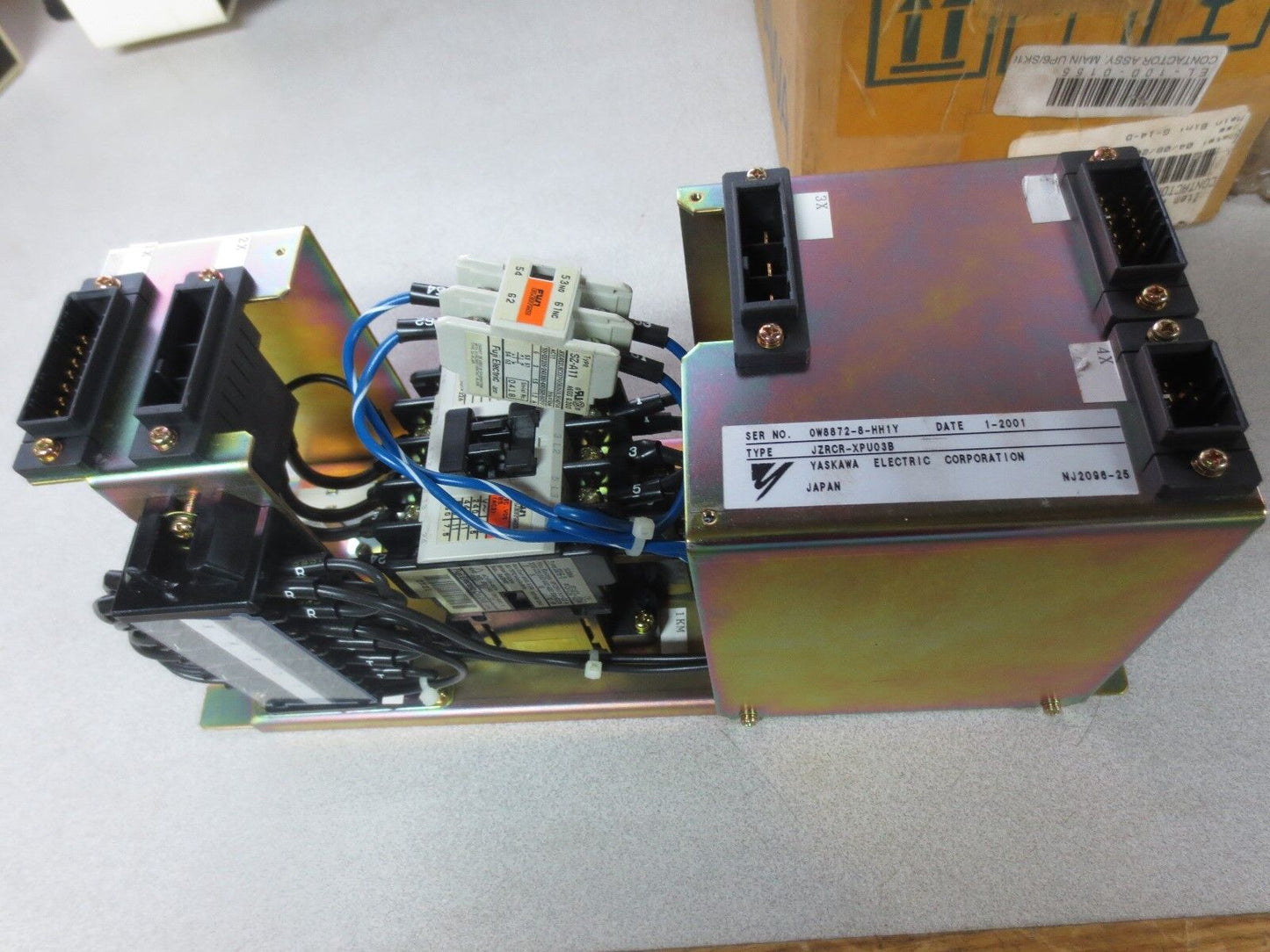 YASKAWA JZRCR-XPU03B SERVO POWER SUPPLY, ROBOTIC / CONTACTOR ASS'Y - NEW SURPLUS