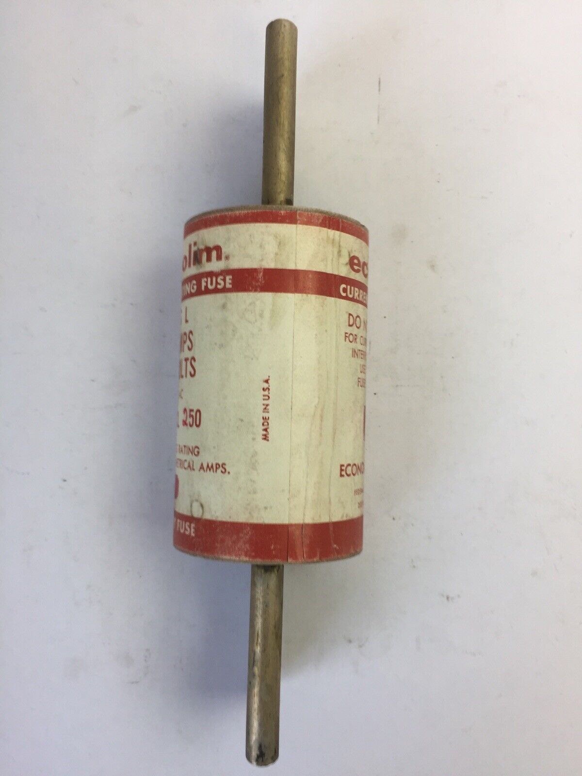 ECONOMY LCL250 ECONOLIM CURRENT LIMITING FUSE 250AMP 600VAC CLASS L