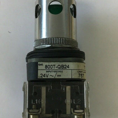 ALLEN BRADLEY 800T-QB24 SER T 24VAC/VDC PUSH BUTTON GREEN