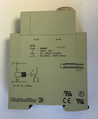 WEIDMULLER ITTo TURN-OFF DELAY WITHOUT CONTROL 240VAC 50-60HZ