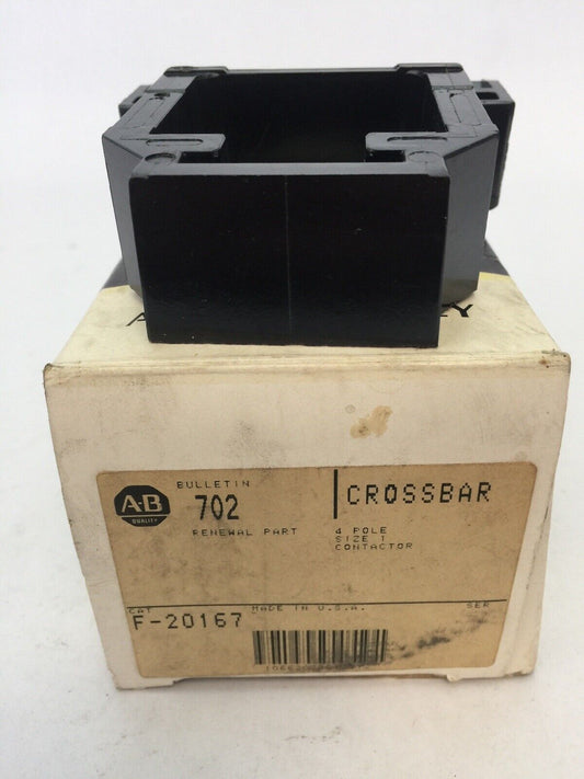 ALLEN BRADLEY F-20167 CROSS BAR RENEWAL PART FOR 4 POLE SIZE 1 CONTACTOR