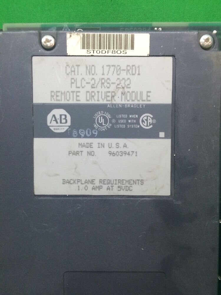 ALLEN BRADLEY 1770-RD1 REMOTE DRIVER MODULE