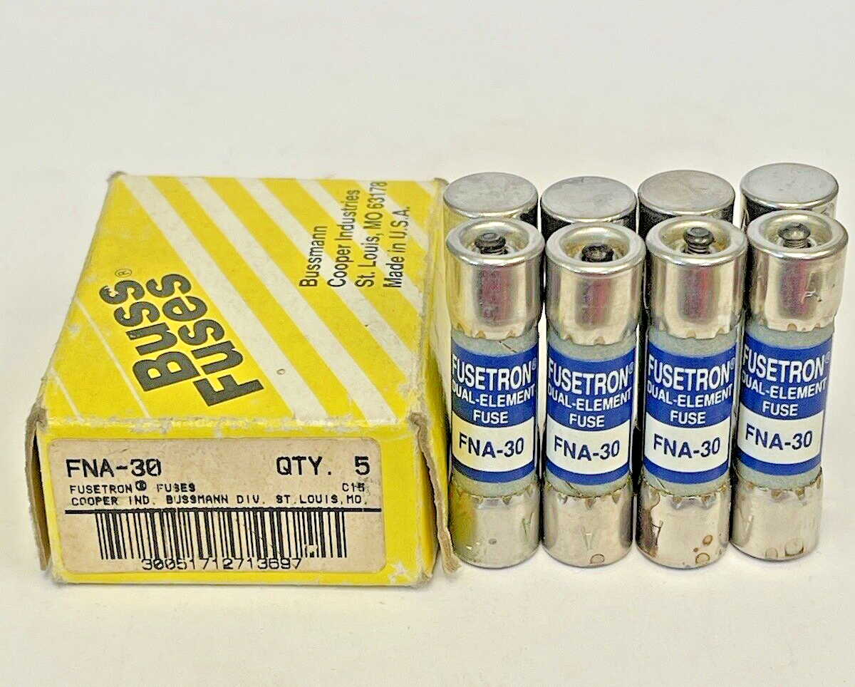 BUSSMANN - *BOX OF 4* - FNA-30 - FUSETRON - DUAL-ELEMENT FUSES