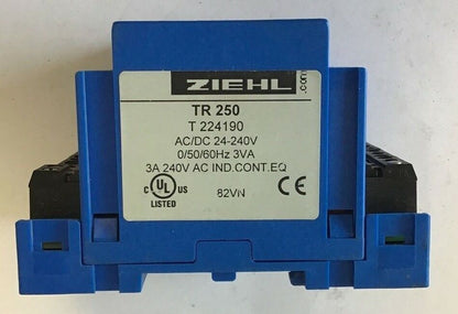 ZIEHL TR 250 TEMPERATURE RELAY 240V 3A