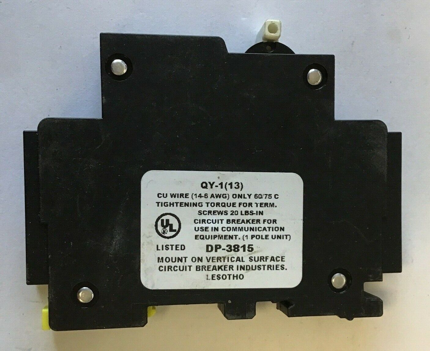 CB1 QL-(13) {1}5A W/ QY-1(13) {1}4A W/ QY-(13)1A CIRCUIT BREAKER ***LOTOF3***