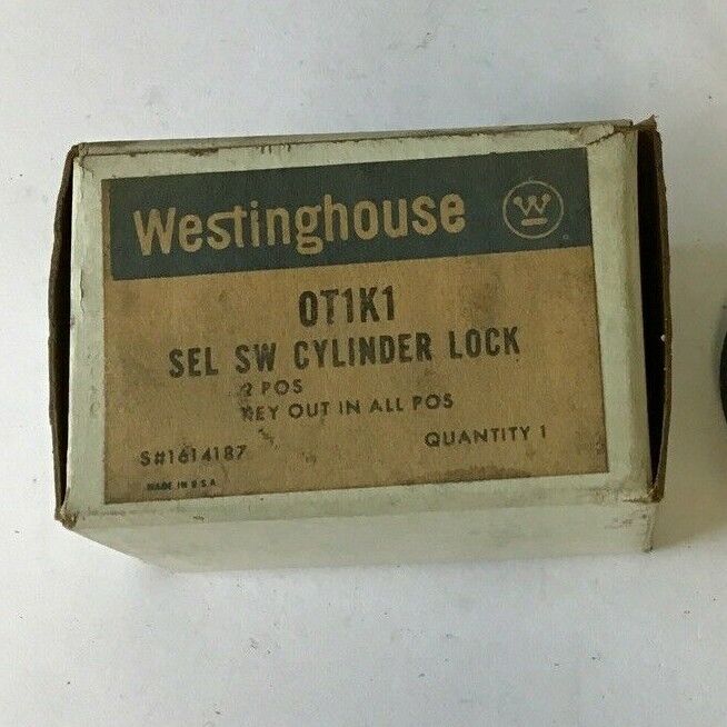 WESTINGHOUSE OT1K1 SELECTOR SWITCH CYLINDER LOCK