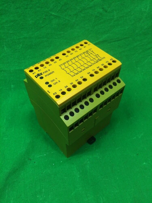 PILZ PZE9 SAFETY RELAY 24VDC 3W, AC15- 230V- 5A- DC13, AC1- 240V- 8A/ 400V- 5A