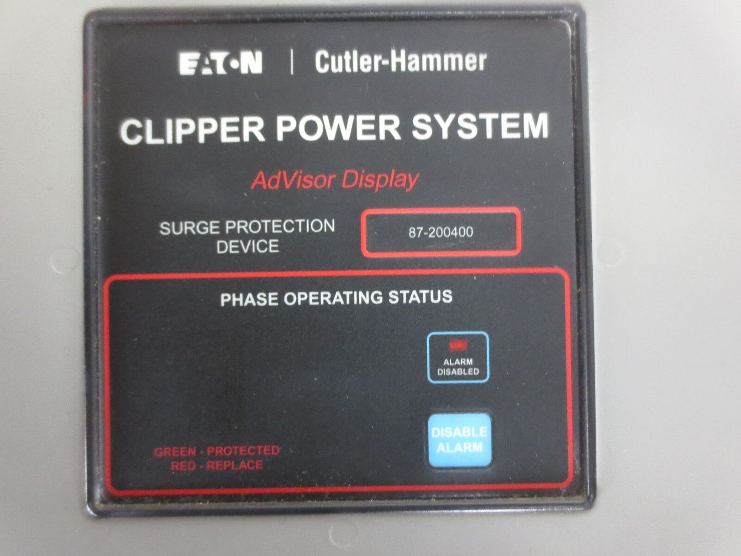 CUTLER-HAMMER CPS160240DAH TRANSIENT VOLTAGE SURGE SUPPRESSOR 240V, 30A