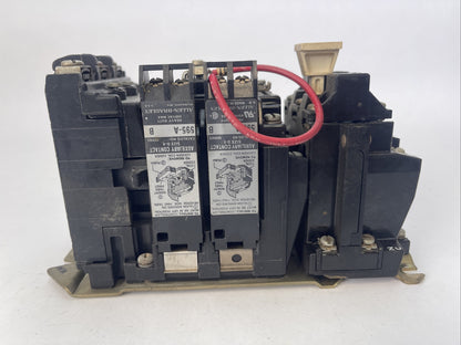 ALLEN BRADLEY 509-BOD SER B STARTER 600VAC 27AMP 10HP COIL 115-120V W24 HEATERS