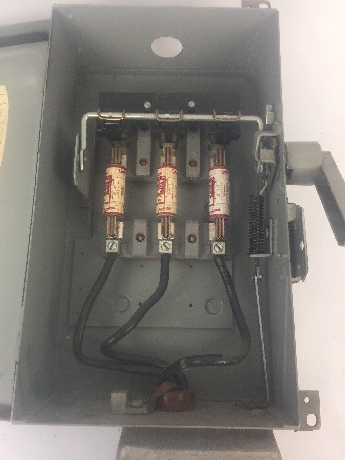 GOULD I-T-E F353H-CH FUSIBLE SAFETY SWITCH 600VAC 250VDC 100AMP 3PH 75HP 3 POLE