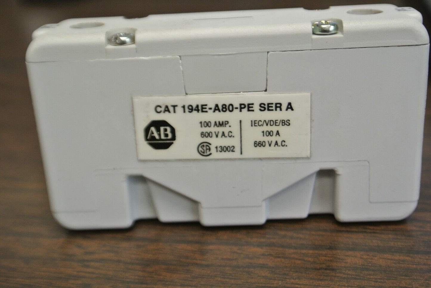 ALLEN-BRADLEY 194E-A80-PE Ser. A / GROUNDING TERMINAL 100A, 600VAC / NEW SURPLUS