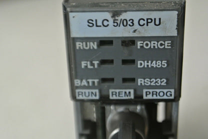 ALLEN-BRADLEY 1747-L532 SLC500 PROCESSOR UNIT - Ser. D, Proc. Rev. 4 - w/ KEYS