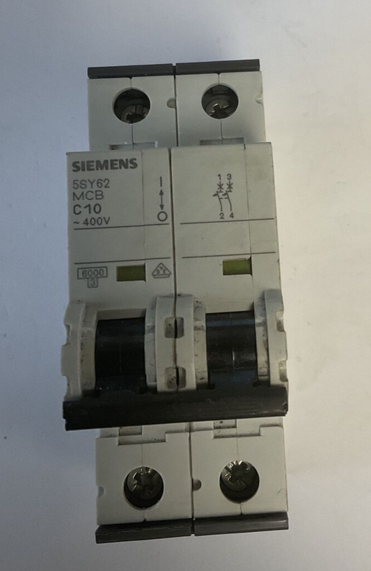 SIEMENS 5SY62 CIRCUIT BREAKER MCB C10 400VAC 15KA 5SY6210-7
