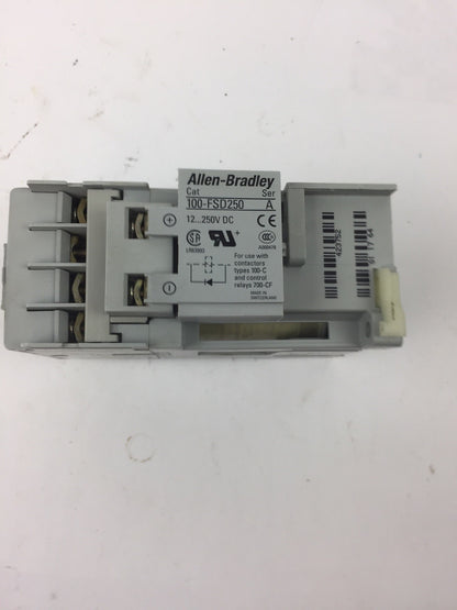 ALLEN BRADLEY 100-C09UDJ300(100-C09D*300 CONTACTOR & 100-FSD250 SURGE PROTECTOR