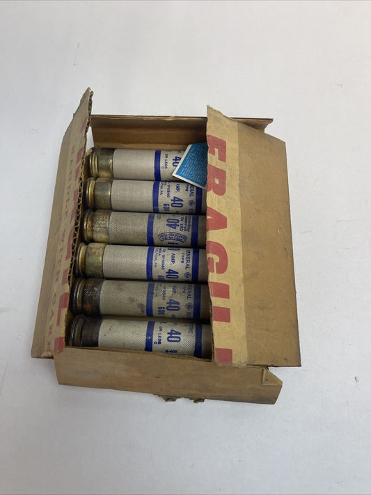 GE GF6B40 FUSE TYPE CLF 600V 40AMP (LOT OF 6)