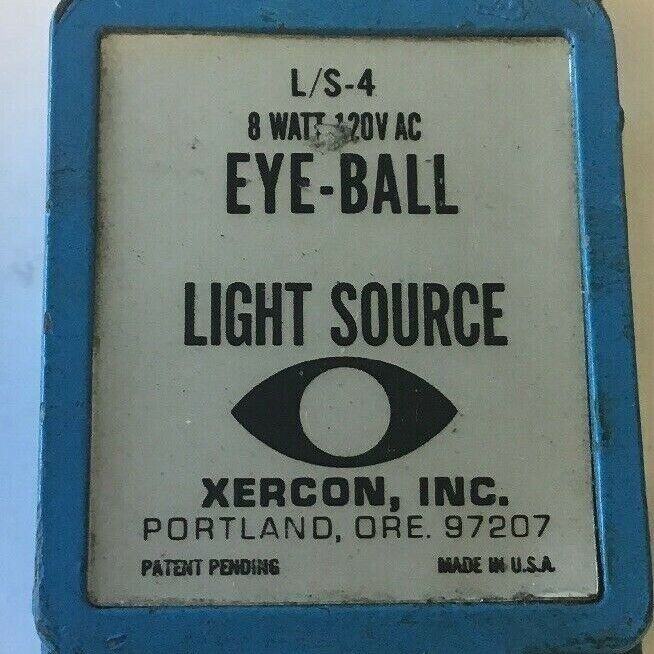 XERCON LS-4 EYE-BALL LIGHT SOURCE LIMIT SWITCH 120VAC 8WATT