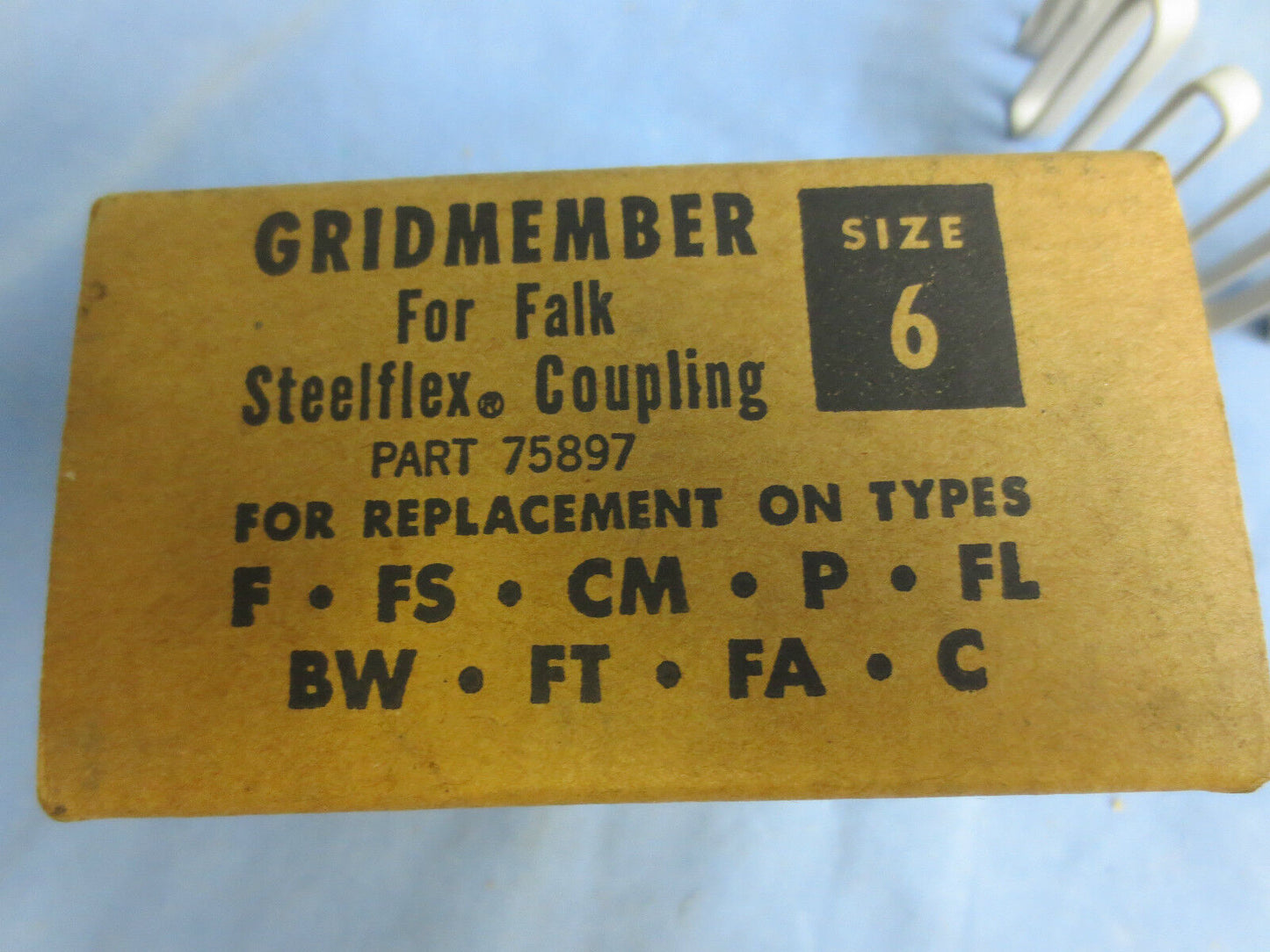 FALK 75897 GRIDMEMBER SIZE 6 for STEELFLEX COUPLING - NEW SURPLUS in BOX