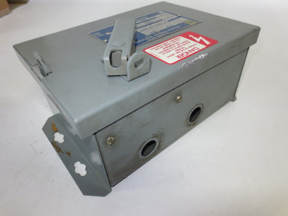 SQUARE D SK5271N TRANSFORMER DISCONNECT 600VAC 250VA/60Hz