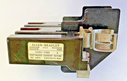 ALLEN-BRADLEY 1494V-FS60 FUSE BLOCK END SER.A 60A 600V